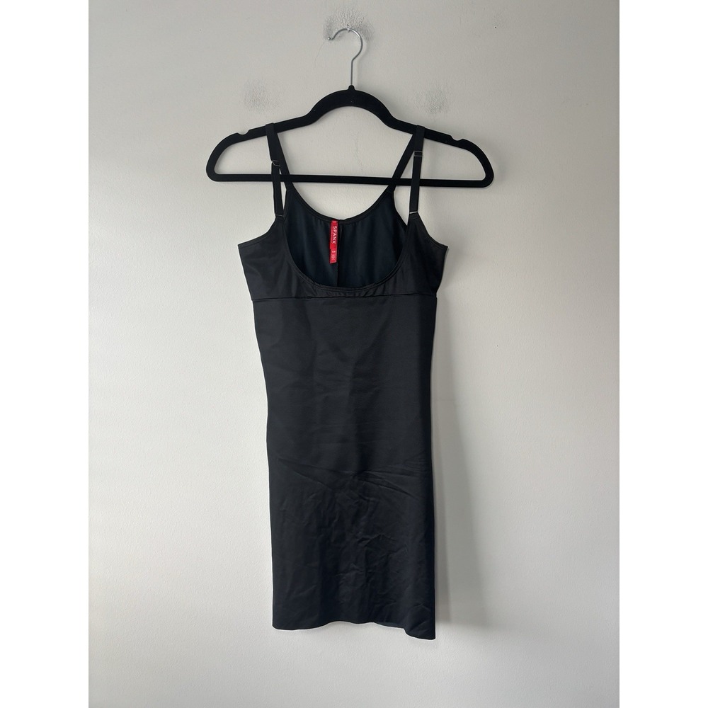 Spanx SmartGrip Women's Black Open-Bust Shaping Slip Adjustable Straps Sz Small - Picture 4 of 10
